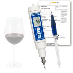 pH meter PCE-PH20WINE-ICA s kalibračným certifikátom ISO