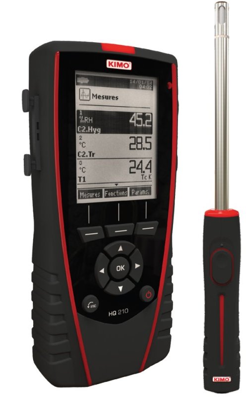 Multifunkčný digitálny vlhkomer KIMO HQ210 HT (do +180°C)