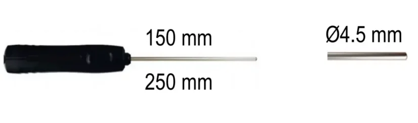 Teplotní sonda PT100 - všeobecné použití - SIP-150-250 - Model: SIP300 - 300 mm