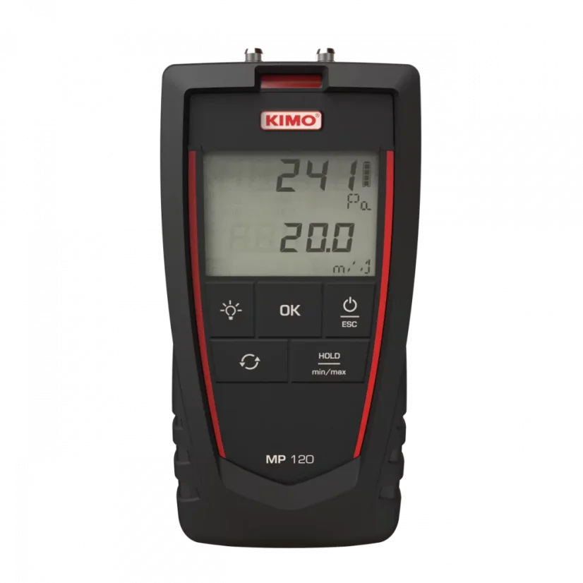 Digitálny manometer KIMO MP120 na meranie rýchlosti