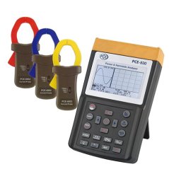 Trojfázový analyzátor siete PCE-830-2-ICA s kalibračným certifikátom ISO