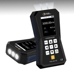 Stroboskop PCE-LES 103 s 3 výkonovými LED a fázovým posunom