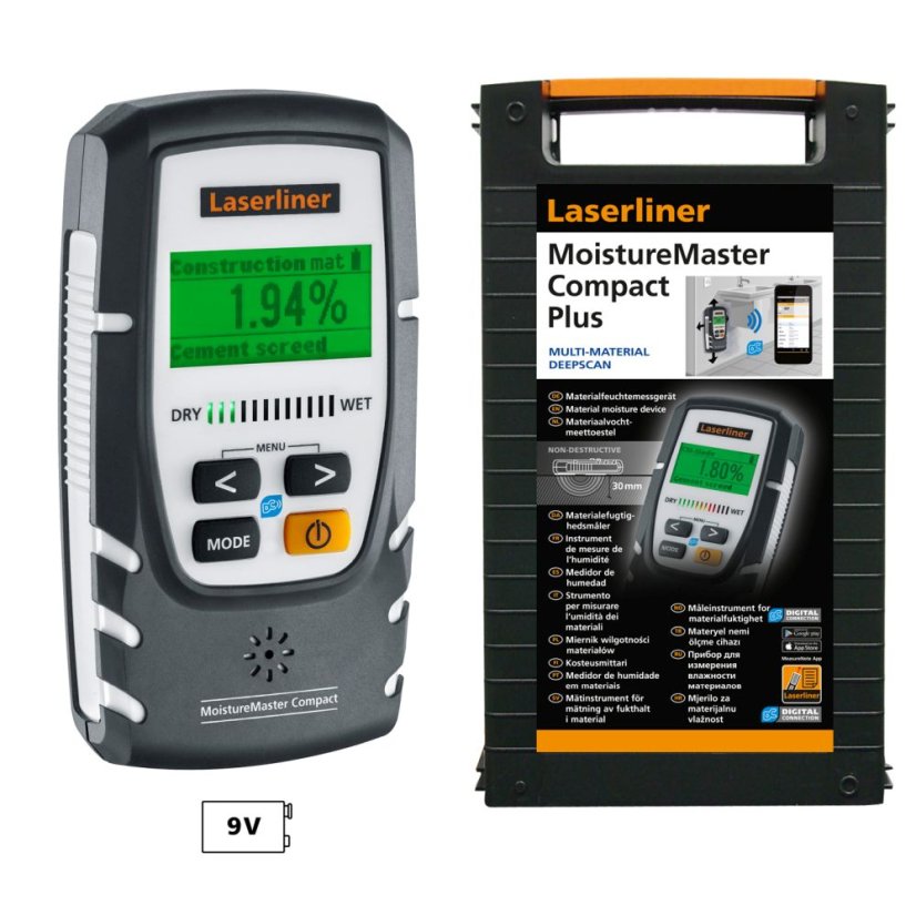 Přístroj pro měření vlhkosti materiálu Laserliner MoistureMaster Compact Plus