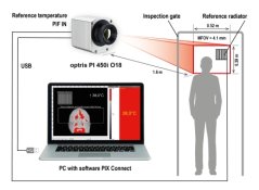 Termovízna kamera pre meranie telesnej teploty hlavy - OPTRIS PI450i s blackbody