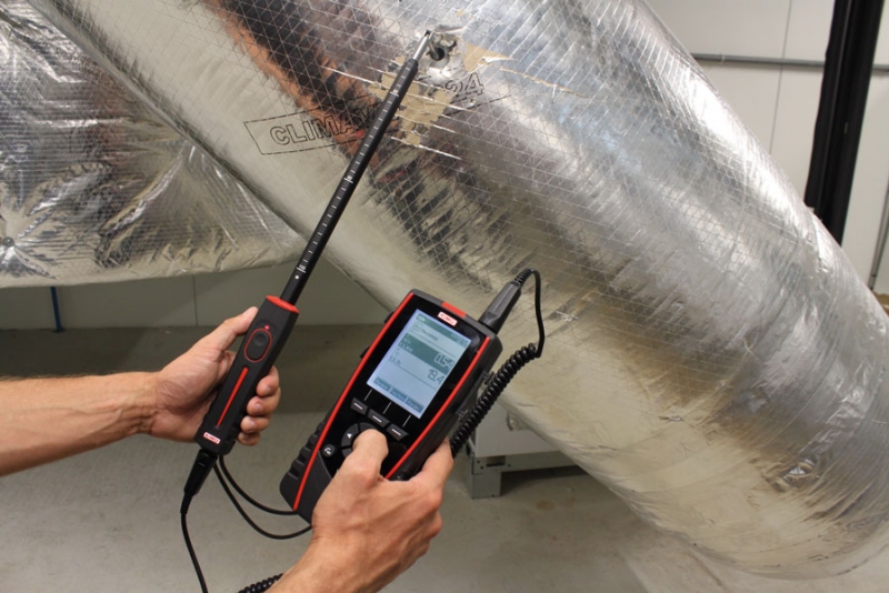 Digitální multifunkční anemometr KIMO VT210 - Model - Prenosné anemometre: VT210H - s vrtulovou 70 mm sondou, Měřicí rozsah: 0.4 až 35 m/s a -20 až +80°C