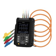 Analyzátor kvality sítě PCE-PA 8500 dle EN 50160 se 4 ohebnými cívkami do 3000 A