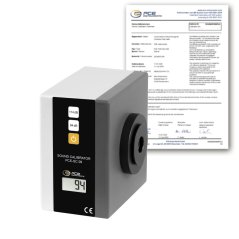 Akustický kalibrátor triedy 1 s ISO kalibračným certifikátom PCE-SC 09-ICA