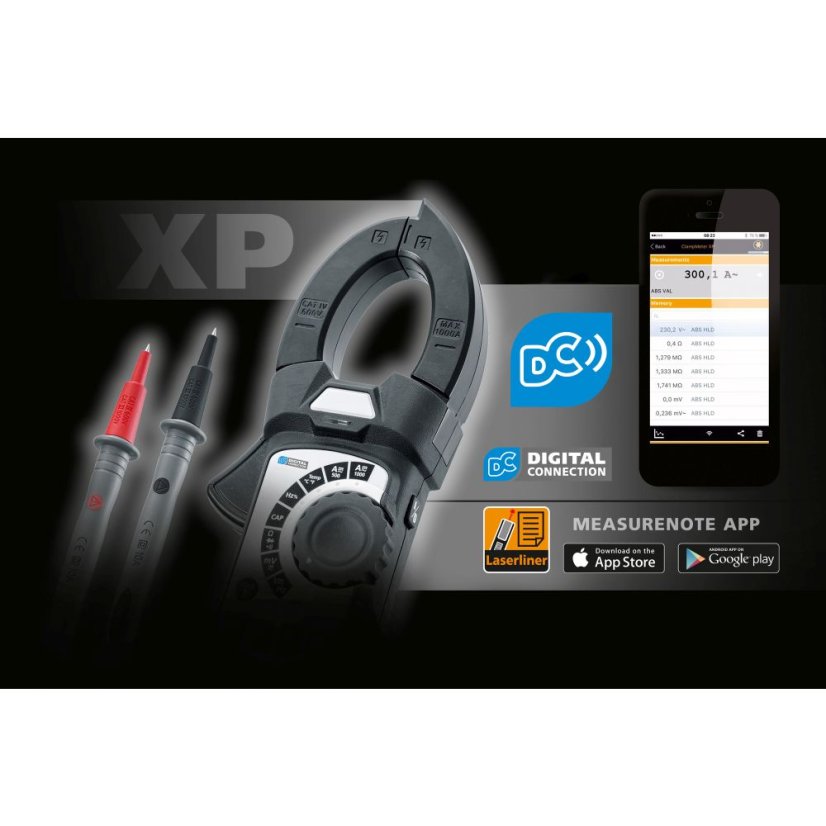 Klieštový multimeter Laserliner ClampMeter XP - CAT III 1000 V, CAT IV 600 V
