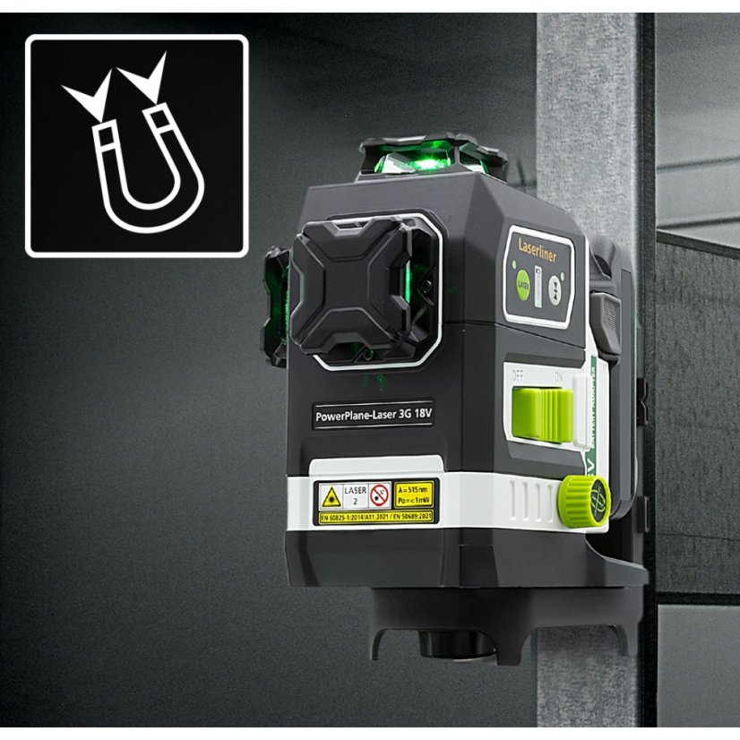 Trojrozměrný laser Laserliner Powerplane-Laser 3G Multi-18V