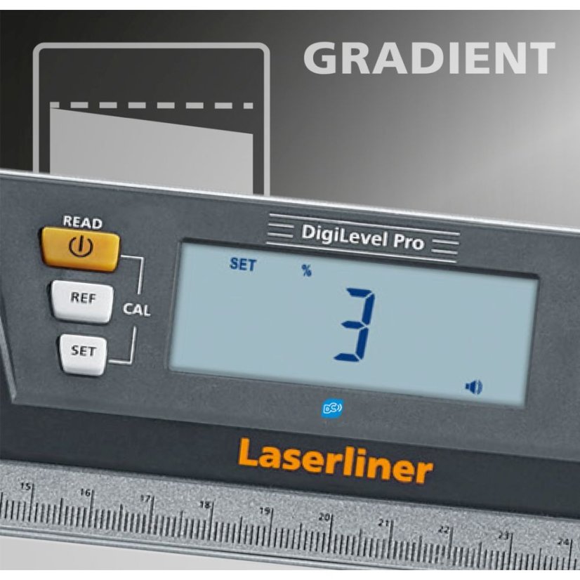 Laserliner DigiLevel Pro 100 - Digitální vodováha s laserem