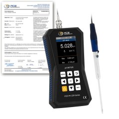 Laboratórny pH meter PCE-PH 228LAB-ME3-ICA s kalibračným certifikátom ISO