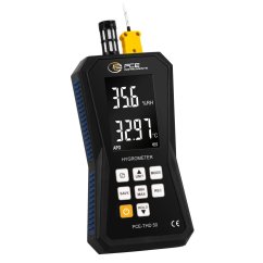 Vlhkomer vzduchu PCE-THD 50 s dataloggerom a vstupom pre termočlánok K