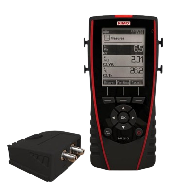 Multifunkčný mikromanometer KIMO MP210 H (-500 až +500 mBar)