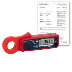 Merač zvodového prúdu PCE-LCT 1-ICA s kalibračným certifikátom ISO