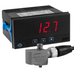 Piezoelektrický snímač vibrácií vrátane displeja PCE-PVS 30-DPD-U