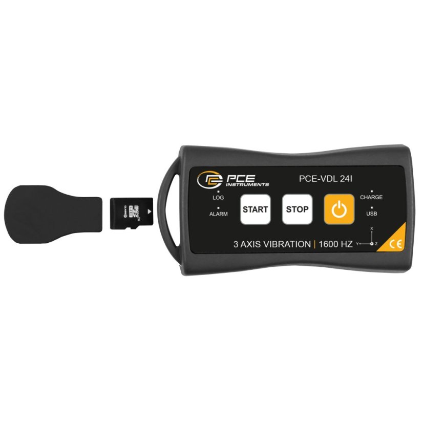 Datalogger zrýchlenia PCE-VDL 24I 3-osový
