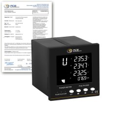 Panelový wattmeter a elektromer PCE-PA 5500-ICA s kalibračným certifikátom ISO