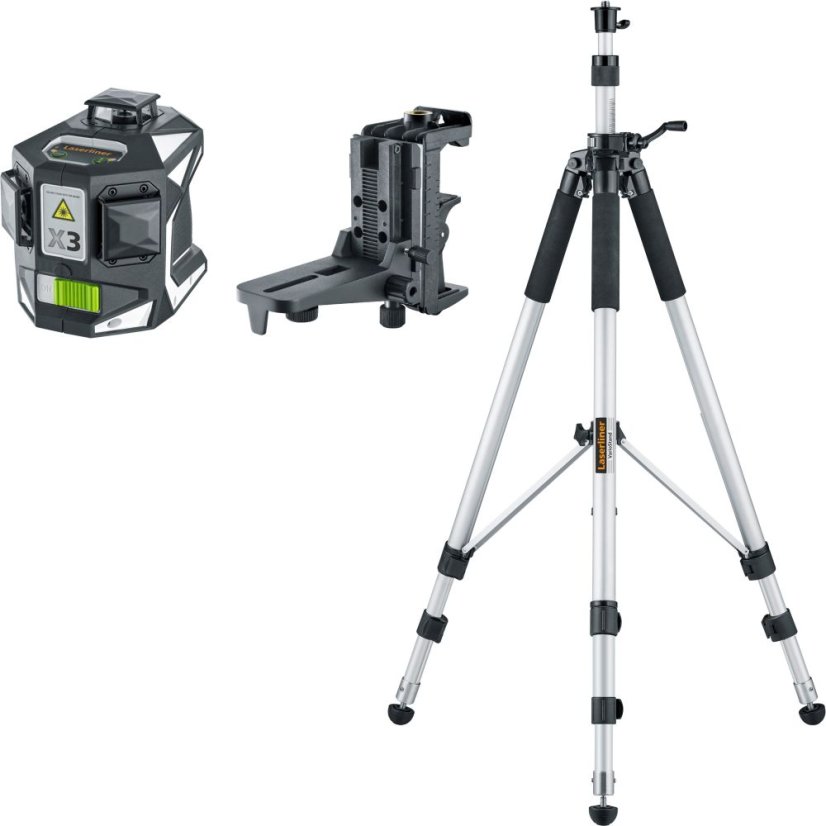 Trojrozměrný křížový laser Laserliner X3-Laser Pro Set 1