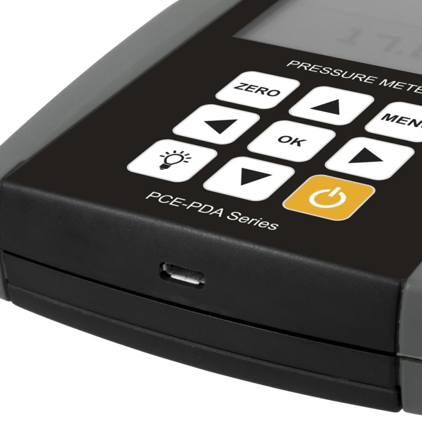 Digitálny tlakomer PCE-PDA 1000L s rozsahom -100 až 2000 kPa a dataloggerom