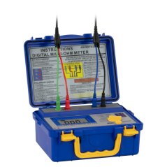 Přenosný milliohmmetr PCE-MO 2002 od 100 µΩ do 2000 Ω, IP65, na baterie