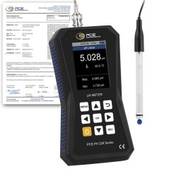 pH meter PCE-PH 228HTE-ICA s kalibračným certifikátom ISO