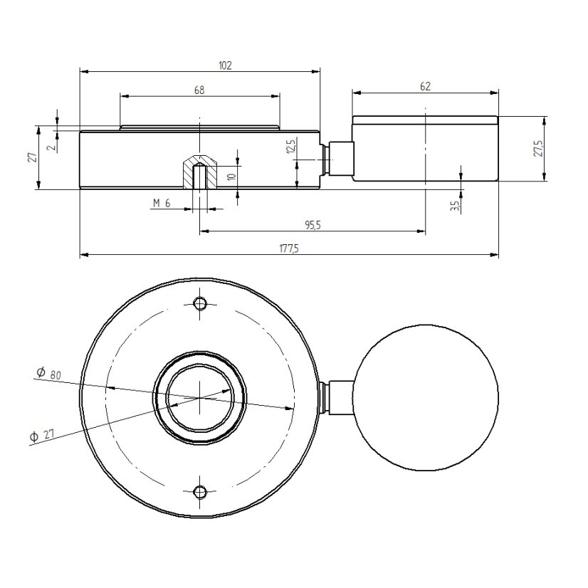 Hydraulický silomer PCE-HFG 10K