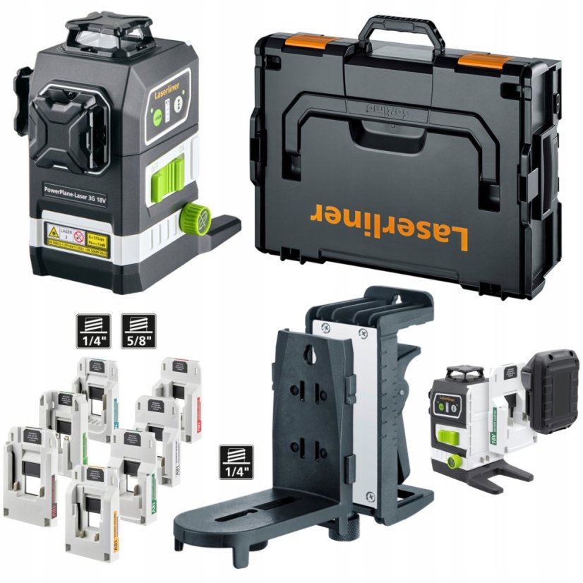 Trojrozměrný laser Laserliner Powerplane-Laser 3G Multi-18V