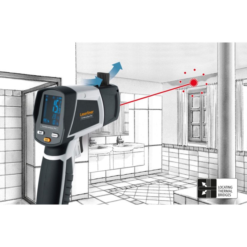 Prístroj na meranie klímy/vlhkosti/teploty Laserliner CondenseSpot Pro