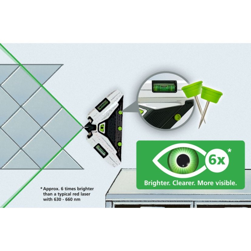 Čárový laser Laserliner SuperSquare-Laser 2G - zelený laser