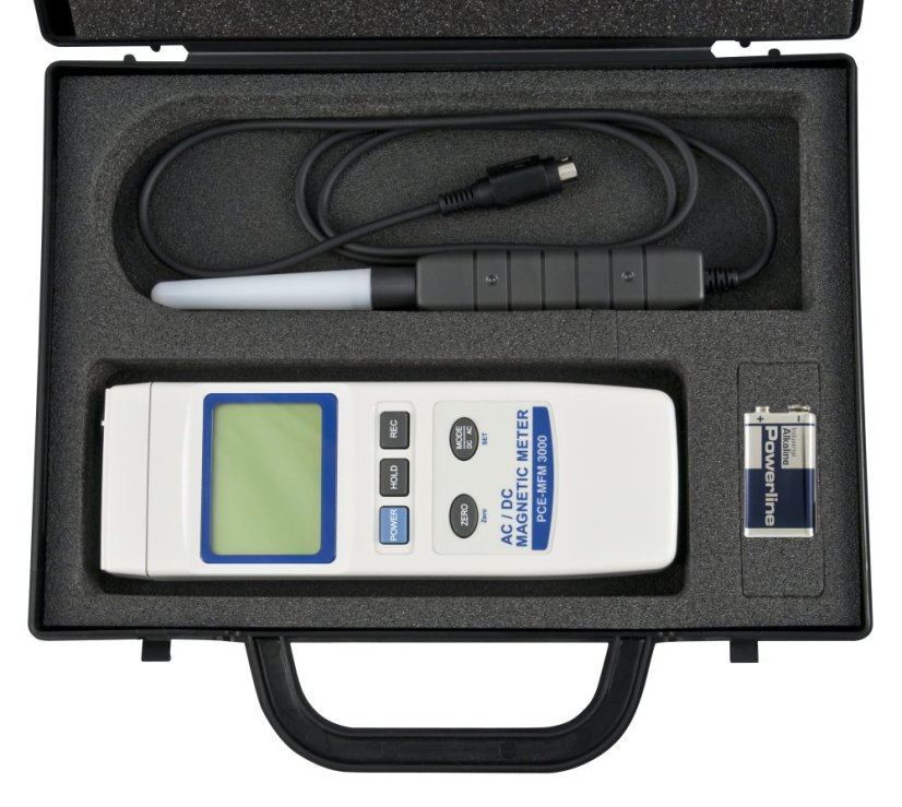 Gaussmeter PCE-MFM 3000 na jednosmerné aj striedavé polia do 3000 mT