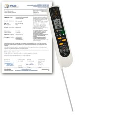 Potravinářský teploměr PCE-IR 100-ICA podle HACCP s kalibračním certifikátem