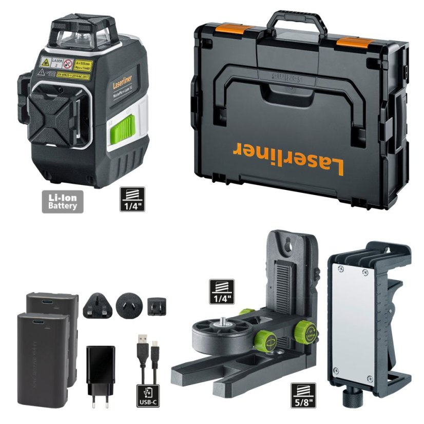 Trojrozměrný laser Laserliner MasterPlane-Laser 3G Pro