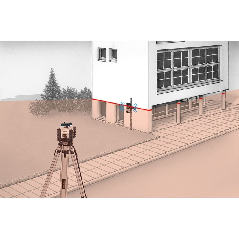 Rotační laser Laserliner Quadrum Compact 210S Set 165cm