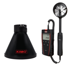 SADA - Digitální anemometr KIMO LV110 + trychtýř Si-K25