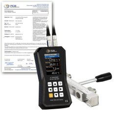 Prenosný ultrazvukový prietokomer PCE-TDS 200 SR-ICA s kalibračným certifikátom ISO