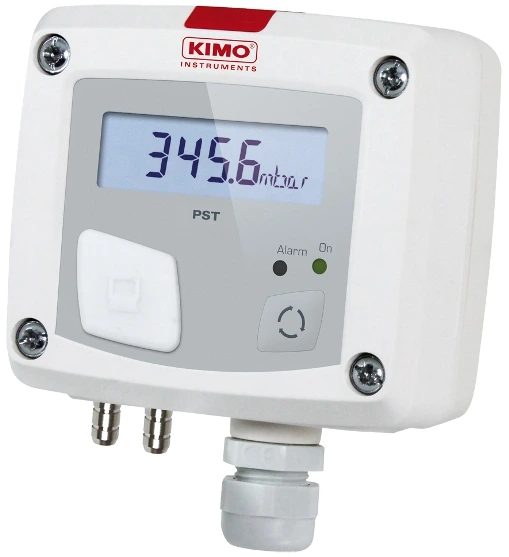 Regulátor tlaku KIMO PST - Model: PST-12, Měřicí rozsah: -1000 až + 1000 Pa