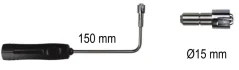 Teplotná sonda TcK - kontaktná lamelová, ohyb 90°- SCLCK-150