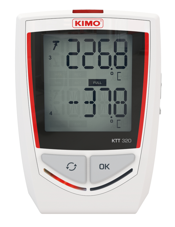 Datalogger - záznamník KIMO KTT320 - vstup pro termočlánky