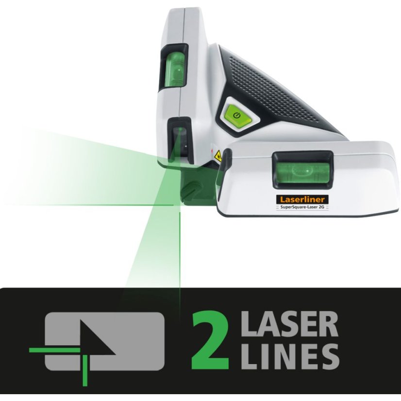 Čárový laser Laserliner SuperSquare-Laser 2G - zelený laser