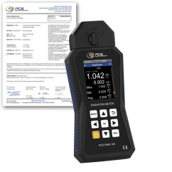 Merač žiarenia PCE-RAM 100-ICA alfa, beta a gama s kalibračným certifikátom ISO