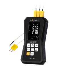 4kanálový teploměr PCE-T 394 s dataloggerem pro termočlánky K a J
