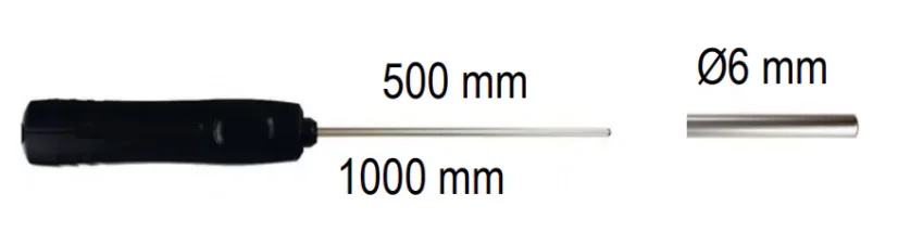Teplotná sonda TcK - všeobecné použitie - do vysokej teploty - SIK-500-1000