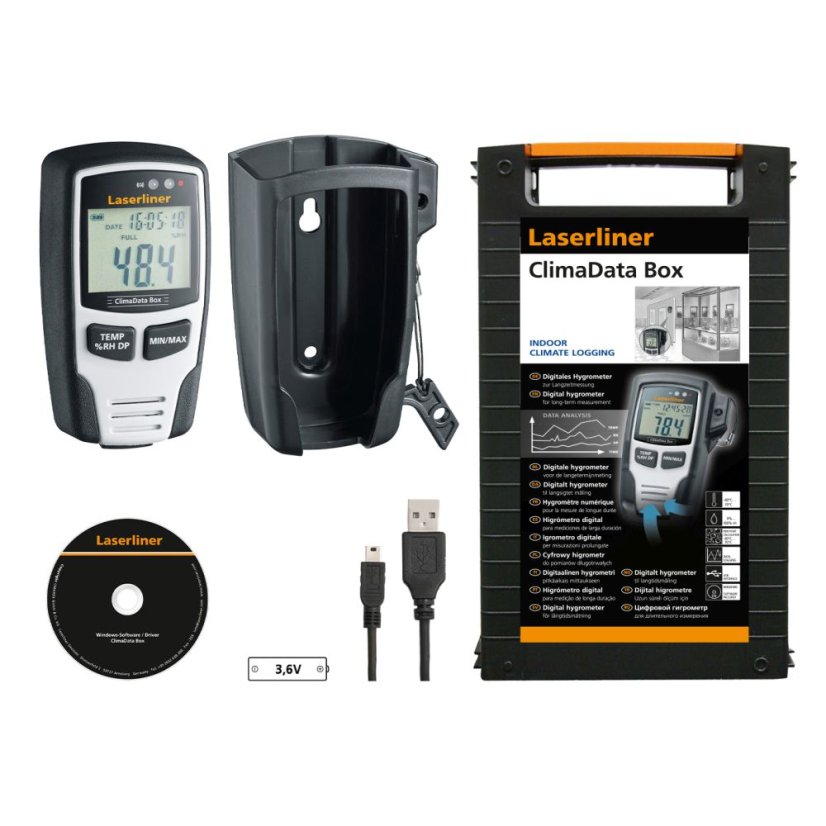 Datalogger teploty vlhkosti Laserliner ClimaData Box