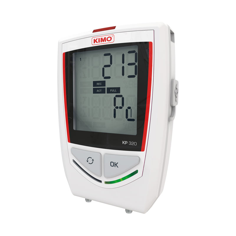 Datalogger - záznamník tlaku KIMO KP320/321 - Model: KP321, Merací rozsah: -10 000 Pa až +10 000 Pa
